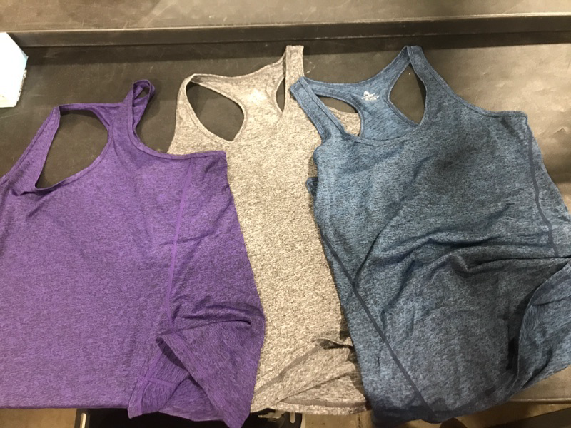 Photo 1 of 3 PK OF WOMENS SPORTS TANK TOPS SIZE XL 