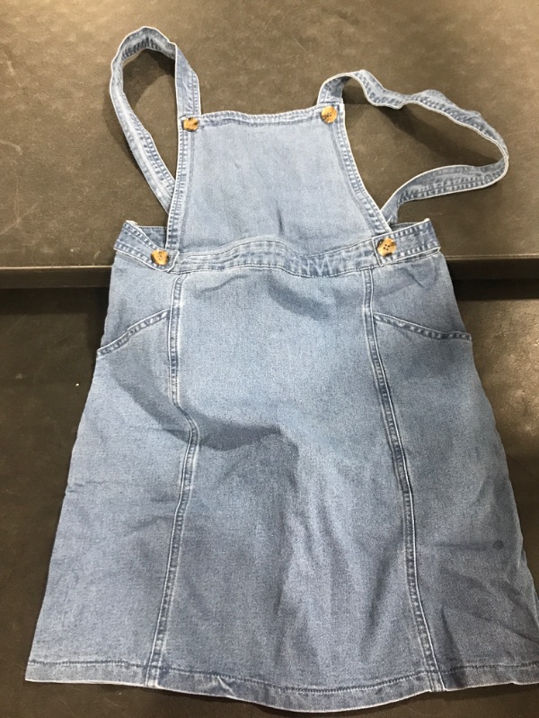 Photo 2 of Allegra K Women's Classic Denim Adjustable Strap Pinafore Overall Dress Suspender Skirt SIZE M