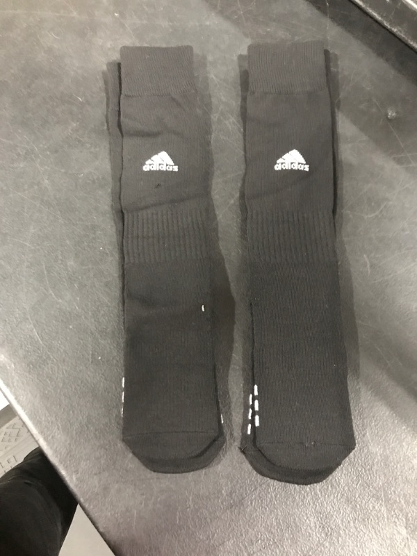 Photo 1 of 2 PAIRS OF ADIDAS LONG BLACK SOCKS