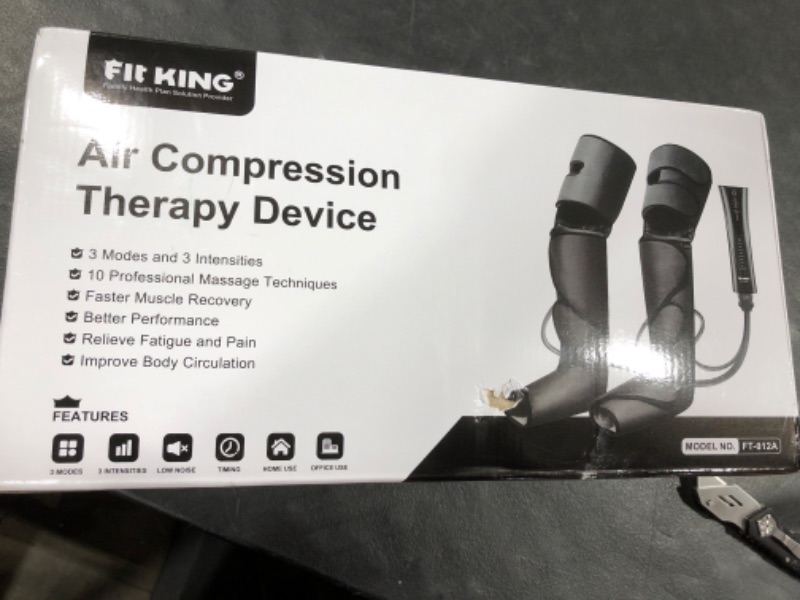 Photo 3 of FIT KING Foot and Leg Massager for Circulation and Relaxation with Hand-held Controller 3 Modes 3 Intensities FT-012A