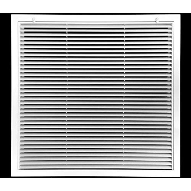 Photo 1 of 20 X 20 Aluminum Return Filter Grille - Easy Airflow - Linear Bar Grilles [Outer Dimensions: 21.75w X 21.75h]
