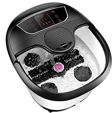 Photo 1 of ACEVIVI Foot Spa, Auto Foot Bath Spa Massager with Heat and Bubbles, Temp+/- Offer a Pedicure Heated Foot Spa, Foot Soaker for Soothe & Relax Tired Feet