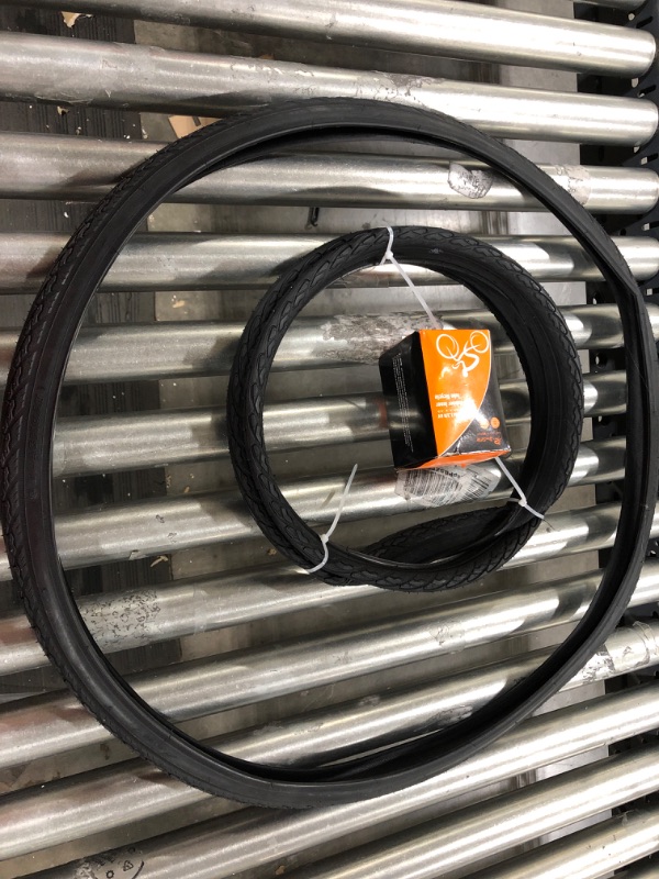 Photo 1 of 2 Pack 26" Road Bike Tires 26 x 1 3/8?37-590? Plus 2 Pack 26" Bike Tubes 26x1 3/8 AV 32mm Valve Compatible with 26X1 3/8 26X1.3/8 Bike Tires and Tubes(Black)