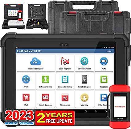 Photo 1 of LAUNCH X431 PAD V ECU Online Programming & Coding Scan Tool,Topology Map,Full System Diagnostic Scanner,Full Bi-Directional Control & 60+ Reset Functions,Heavy Duty Truck,CAN FD,5G WiFi,2 Yrs Update 