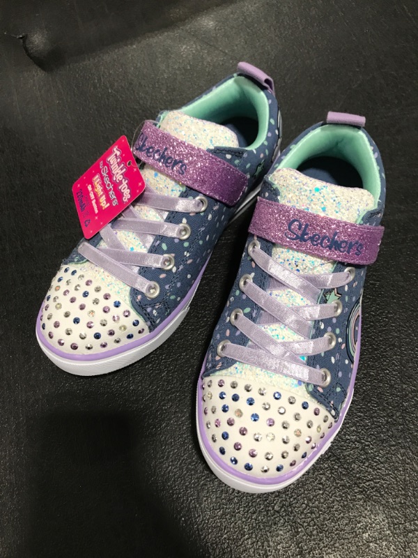 Photo 2 of (LOOK AT SECOND PICTURE FOR COLOR) Skechers Unisex-Child Sparkle Lite-Unicorn Craze Sneaker Toddler Size 1 Neon Purple/Multi