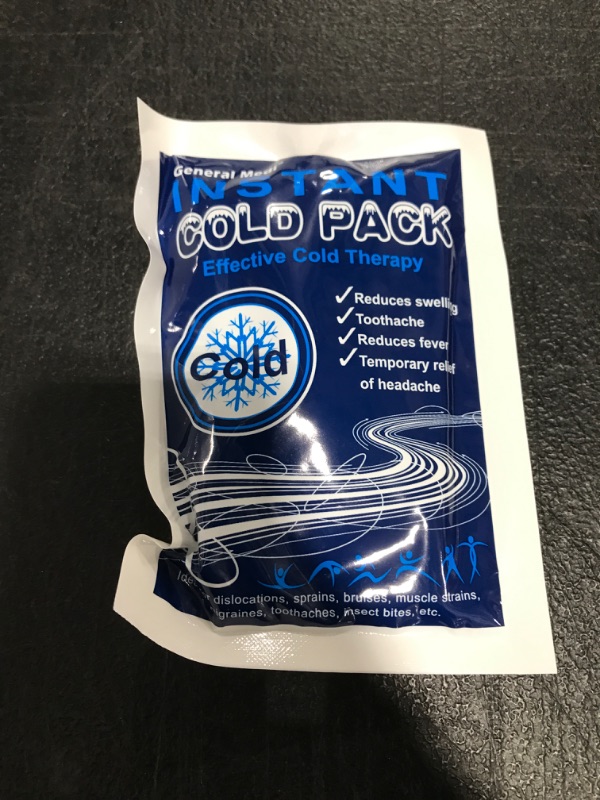 Photo 1 of 3 Pack Instant Ice Cold Pack (4”x 5.5”) – Cold Therapy Ice Packs for Pain Relief, Swelling, Inflammation, Sprains, Strained Muscles, Toothache – for Athletes & Outdoor Activities 