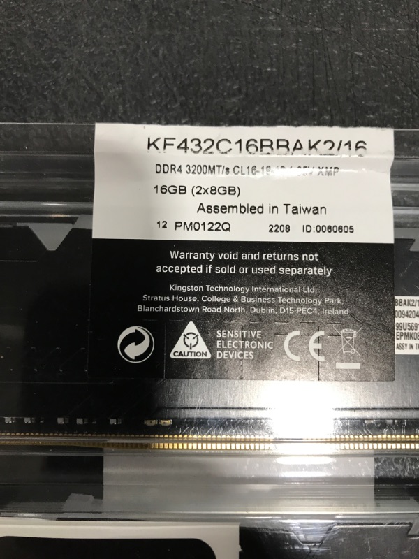 Photo 2 of KINGSTON FURY BEAST DDR4 3200MT/s CL16-18-18 1.35V XMP. 16GB (2x8GB)