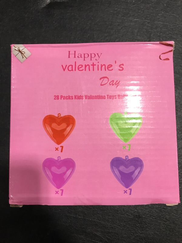 Photo 1 of 28 PACK KIDS VALENTINE TOY BALLS SET