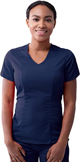 Photo 1 of Adar Pro Modern Athletic Scrub Set for Women - Modern V-Neck Scrub Top Size S