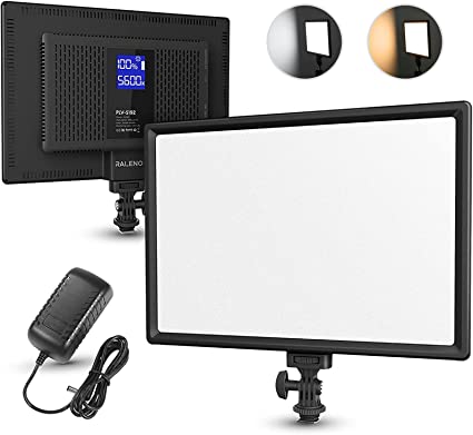 Photo 1 of BOX OF 2 RALENO LED Video Soft Light Panel | Studio Photography, Live Streaming, Video Conferencing | Camera Light Built-in Dual Rechargeable Battery, Adjustable Brightness and Color Temperature, Ultra-Thin
