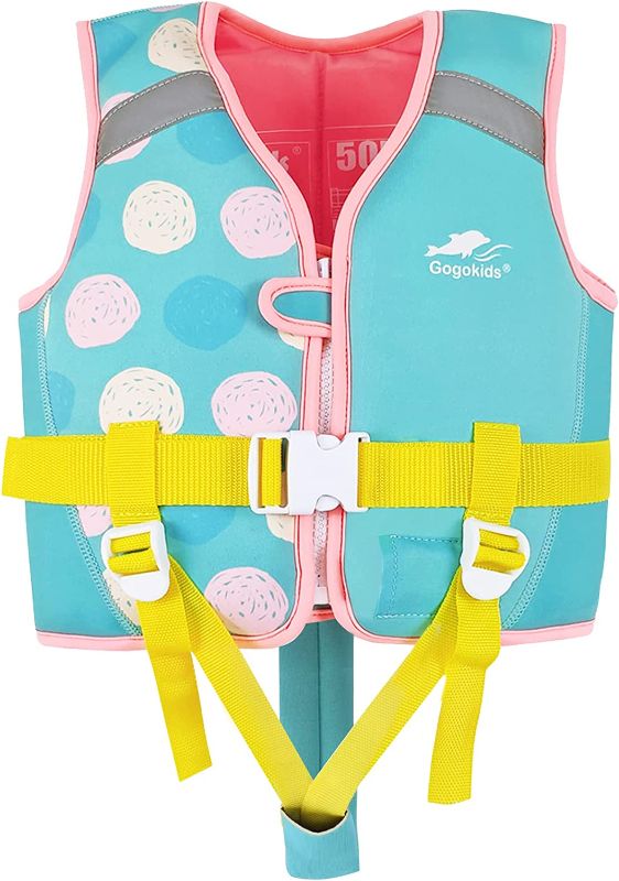 Photo 1 of Gogokids Kids Float Jacket Swim Vest for 30-50 lbs 2-6 Years - Toddler Boys Girls Flotation Swimsuit Buoyancy Swimwear Swimming Learning
size sm