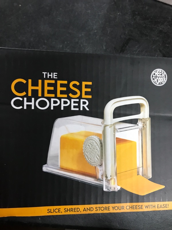 Photo 2 of 4-in-1 Cheese Chopper - Cheese Grater with Handle, Wire & Blade Attachments - Instant Fridge Storage - Up to 2lb Blocks
