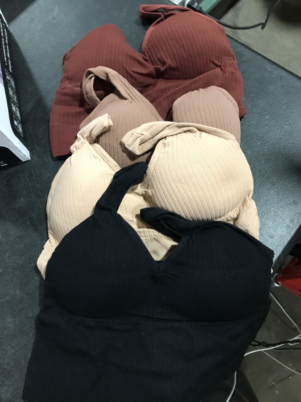 Photo 1 of 4 PACK OF WOMENS BRALETTES
SIZE SM