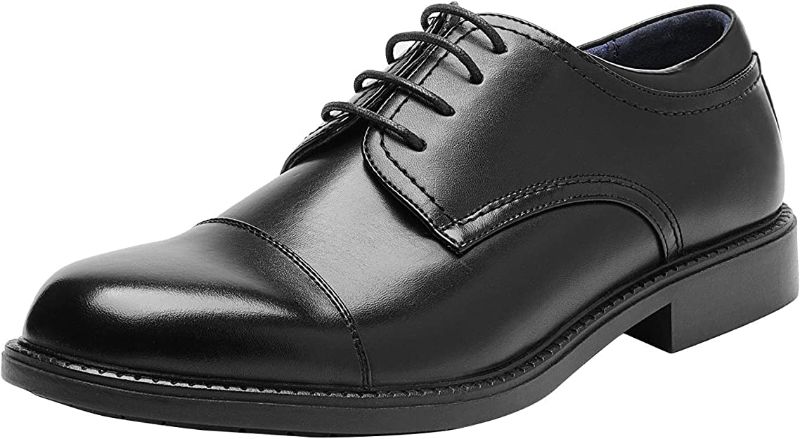 Photo 1 of Bruno Marc Men's Dress Oxford Shoes Classic Lace Up Formal Cap Toe Shoes SIZE 9