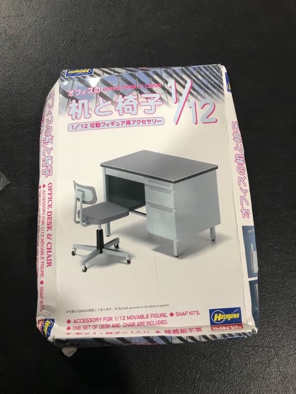 Photo 2 of ????(Hasegawa) FA03 Plastic Model, H64.6mm×W88mm Office Desk and Chair