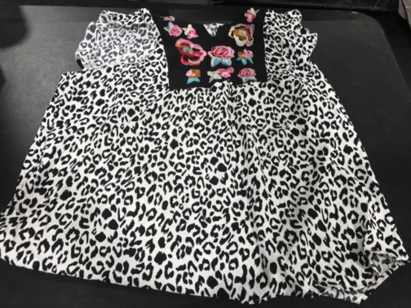 Photo 2 of All Women's Tops and Blouses Print Sleeve Bottom Women's Cute Fashion Leopard Pullover Woman Graphic Tees SIZE 2XL 