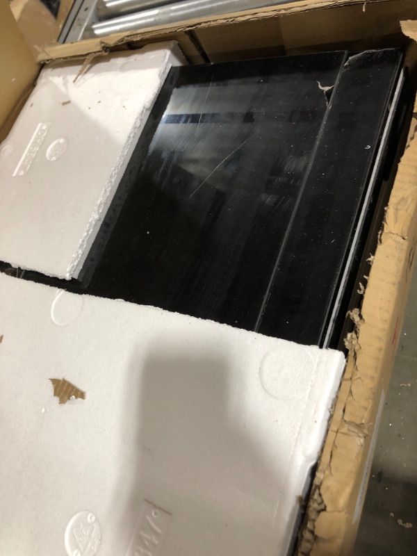 Photo 1 of HNEBC Auto LED Nightstand with Wireless Charging Station & USB Ports,High Gloss Bedside Tables with 2 Drawers,Floating Nightstand with 3 Color & Adjustable Brightness Embedded LED Light Strip High Glossblack