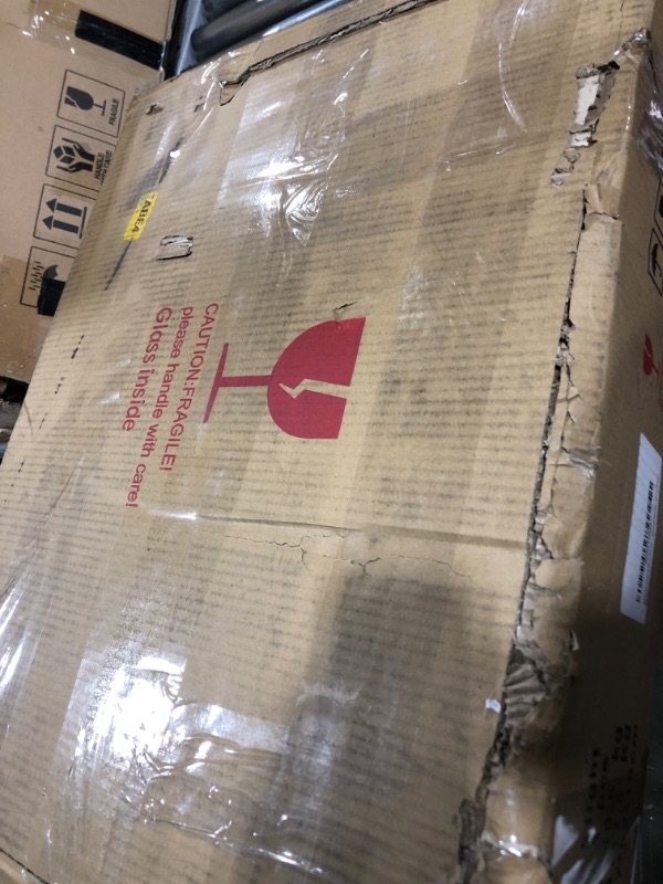 Photo 1 of HNEBC Auto LED Nightstand with Wireless Charging Station & USB Ports,High Gloss Bedside Tables with 2 Drawers,Floating Nightstand with 3 Color & Adjustable Brightness Embedded LED Light Strip High Glossblack