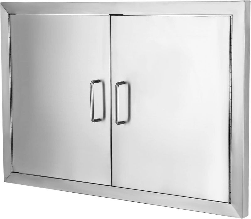 Photo 1 of 28" W x 19" H BBQ Access Door 304 Stainless Steel BBQ Island Door Heavy Duty for Outdoor Kitchen