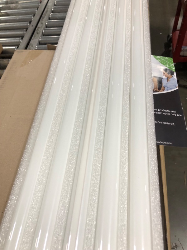 Photo 1 of 8 Foot LED Bulbs, 46W, 5500lm, 5000K, T8 T10 T12 LED Tube Lights, Dual-Ended Ballast Bypass 8FT LED Bulbs (Use Two 4FT), FA8 Single Pin, Frosted Lens, Fluorescent Replacement, UL, FCC, NSF, 10 Pack 8 Ft | 5000k