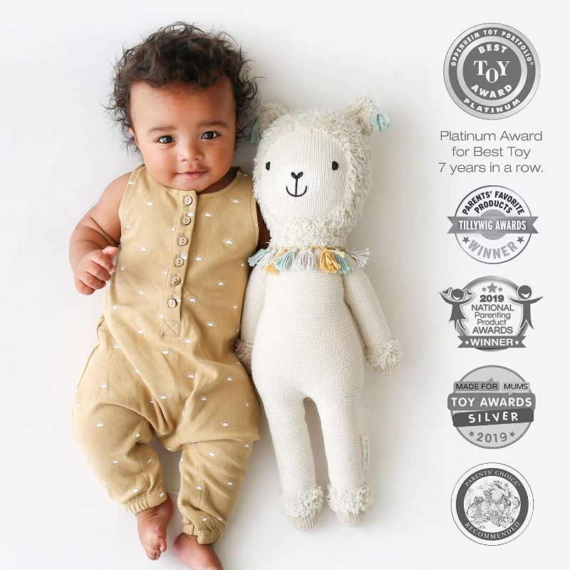 Photo 1 of cuddle + kind Lucas The Llama Doll - Lovingly Handcrafted Dolls for Nursery Decor, Fair Trade Heirloom Quality Stuffed Animals for Girls & Boys, 1 Doll = 10 Meals
