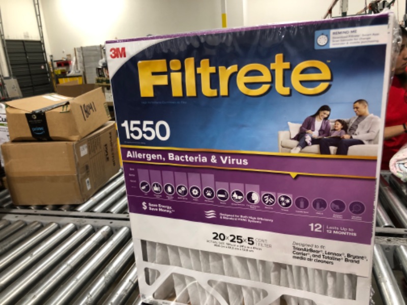Photo 1 of 3M Filtrete Ultra Allergen Healthy Living Deep Pleat Furnace Filter