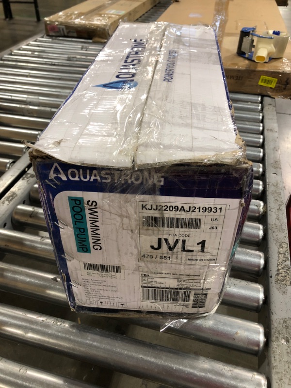 Photo 1 of Aquastrong 2 HP In/Above Ground Pool Pump with Timer, 220V, 8917GPH, High Flow, Powerful Self Primming Swimming Pool Pumps with Filter Basket