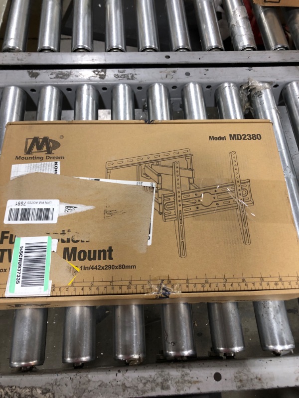 Photo 4 of Mounting Dream UL Listed TV Wall Mount for Most 32-55 inch TV, Some up to 65 inch, Full Motion TV Mount with Articulating Dual Arms, Max VESA 400x400mm, 99 lbs, Fits 16 inch Studs, MD2380