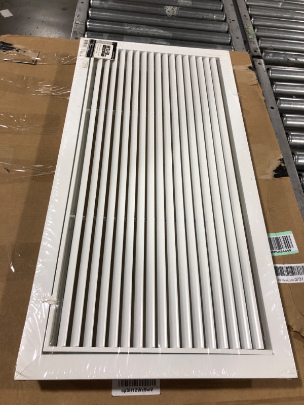 Photo 2 of 30" X 14" Aluminum Return Filter Grille - Easy Airflow - Linear Bar Grilles [Outer Dimensions: 31.75w X 15.75h] 30 x 14