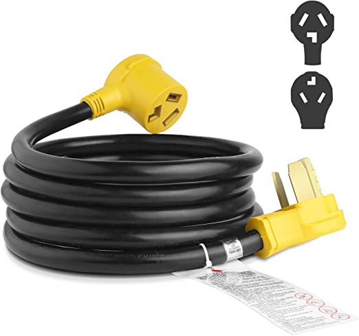 Photo 1 of 10FT 3 Prong Dryer Extension Cord, 30 Amp NEMA 10-30P to 10-30R EV Extension Cord for Dryer Power Extension and Level 2 EV Charging, 125V/250V 10 AWG STW ETL Listed (Yellow)
