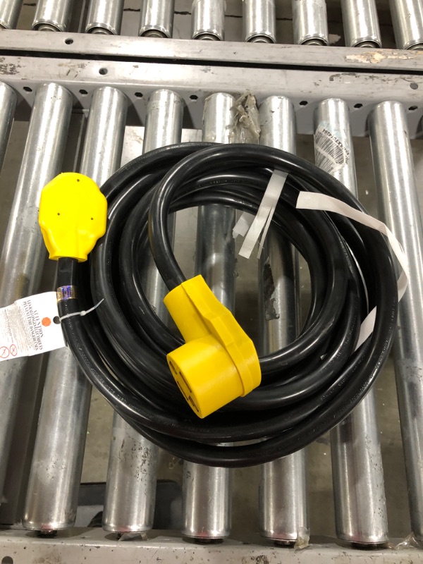 Photo 2 of 10FT 3 Prong Dryer Extension Cord, 30 Amp NEMA 10-30P to 10-30R EV Extension Cord for Dryer Power Extension and Level 2 EV Charging, 125V/250V 10 AWG STW ETL Listed (Yellow)
