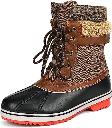 Photo 1 of DREAM PAIRS Women's Mid Calf Waterproof Winter Snow Boots
