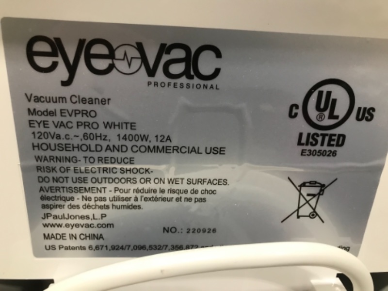 Photo 3 of EyeVac Pet Touchless Vacuum for Pet Hair, Dust & Debris 
