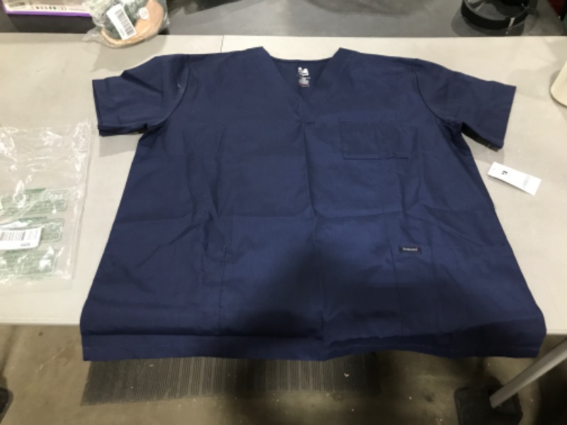 Photo 1 of Dagacci Scrubs Medical Uniform Women and Men Scrubs Shirts Medical Scrubs Top X-Large Navy
