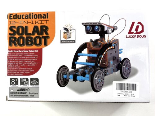 Photo 1 of Lucky Doug Solar Robot Kit 12-in-1 Science STEM Robot Kit Toys for Kids Age 8+
