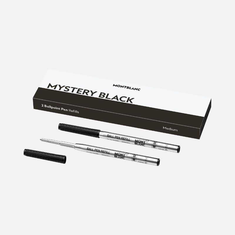 Photo 1 of 2 Ballpoint Pen Refill Medium, Mystery Black
