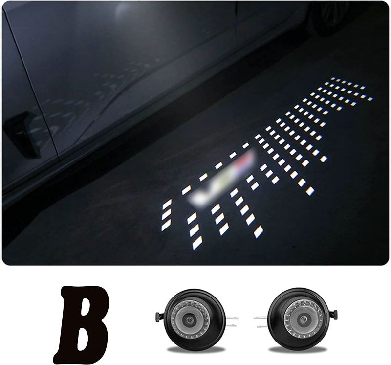 Photo 1 of 2 Set Side Rear View Mirror Projector Ghost Shadow Puddle Logo Light for Cadillac CT4 CT5 ATSL CT6 Escalade ATS-V CT4-V CT5-V (B)