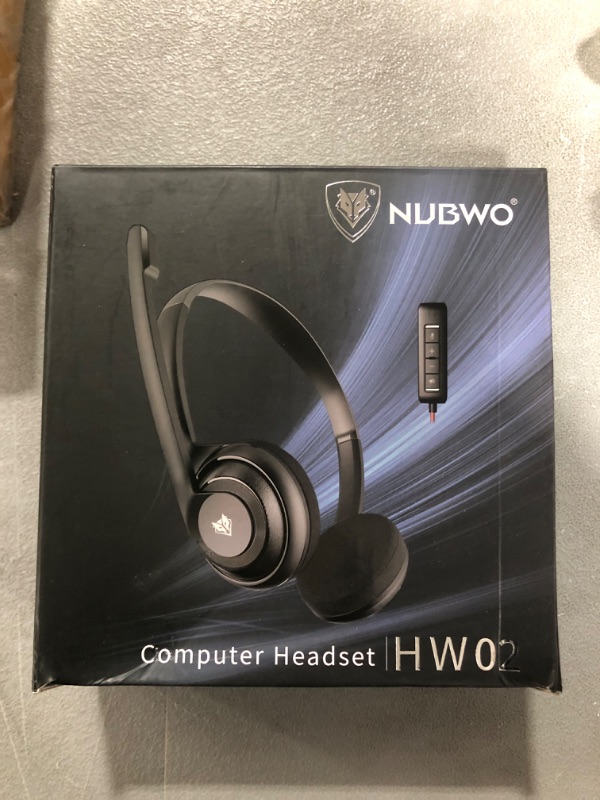 Photo 3 of NUBWO HW02 Black Digital Stereo Sound High Quality USB Telephone Headset