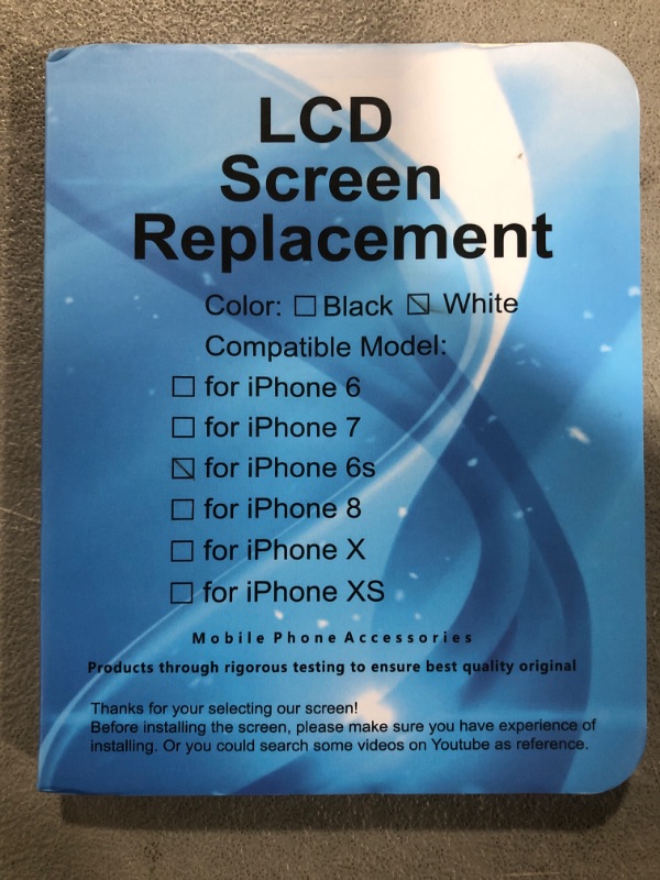 Photo 1 of Screen Replacement For iPhone 6s LCD Screen Replacement Plus Tools USA White