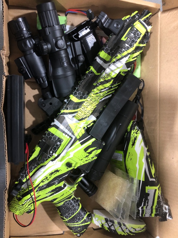 Photo 1 of Green- Electric Gel Ball Blaster - M416 Splatter Gel Ball Blaster