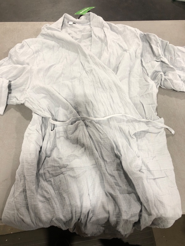 Photo 2 of [Size 2XL] Parachute Cloud Cotton Robe- Grey