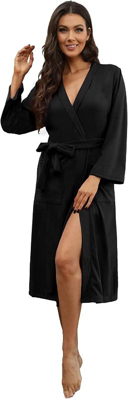 Photo 1 of [Size S] U2SKIIN Women Robes Long Knit Bathrobe Soft Sleepwear Comfortable Ladies Stretch Loungewear