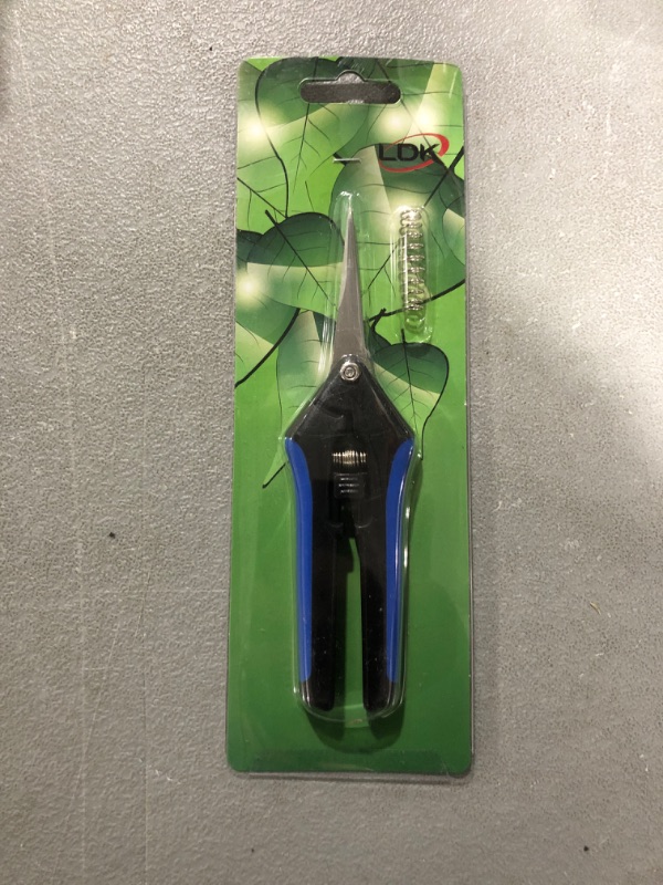 Photo 2 of 6.5 Inch Gardening Hand Pruner Pruning Shear Straight Tip Blades Blue 1