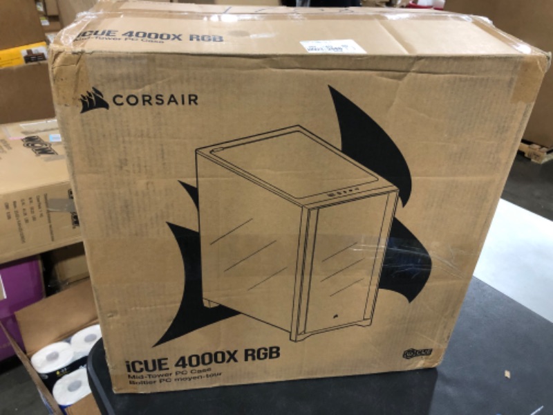 Photo 5 of Corsair iCUE 4000X RGB Mid-Tower ATX PC Case - Black