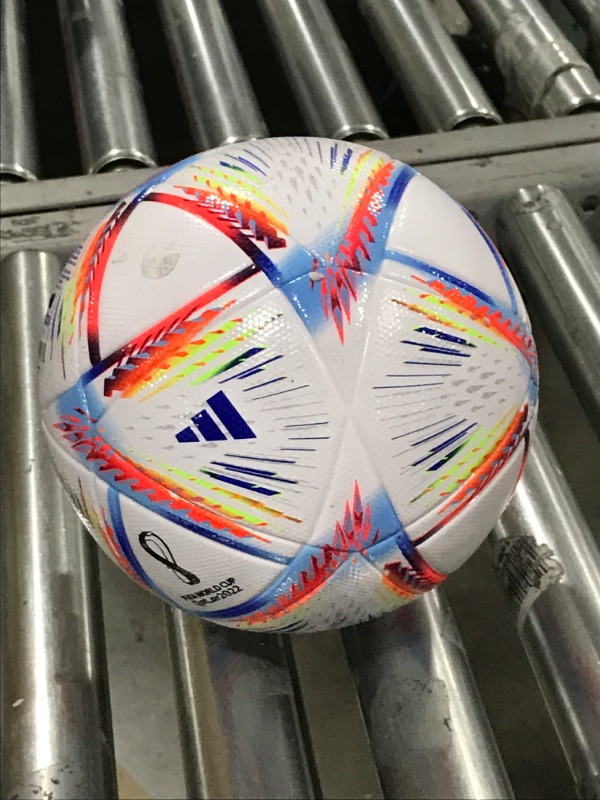 Photo 2 of adidas unisex-adult FIFA World Cup Qatar 2022 Al Rihla League Soccer Ball White/Pantone 4
