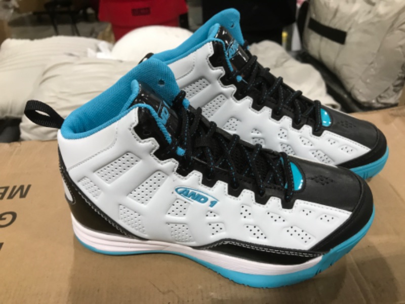 Photo 3 of AND1 Showout Boys Basketball Shoes, Mid Top Cool Court Sneakers for Kids, Little Kid 1 to Big Kid 7
