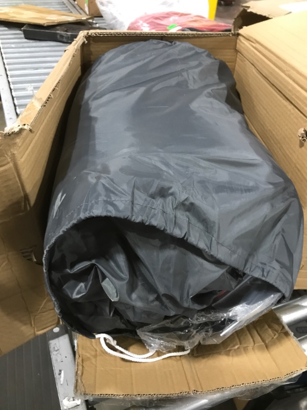 Photo 1 of OOFIT Upgraded Waterproof 300D Top Travel Trailer RV Cover, Durable Breathable Rip-Stop Camper Cover, Fits for 27' - 30' RVs with 2 Windproof Straps & Adhesive Repair Patch