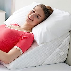 Photo 1 of Adjustable Bed Wedge Pillow | 7-in-1 Incline and Positioner Memory Foam Pillow for Sleeping - Adjust to Your Comfort | Helps with Acid Reflux, Gerd, Heartburn, Back & Knee Pain (Adjustable)
