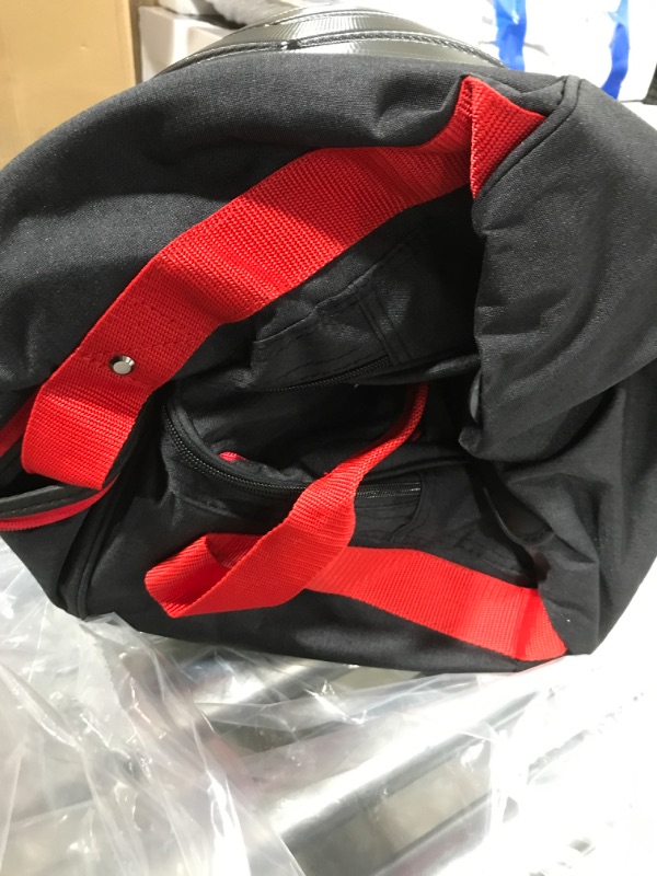 Photo 1 of ASK ECHO Golf Travel Cover for Golf Bag with ABS Hard Top, Protect Travel Bag, with Wheels Red