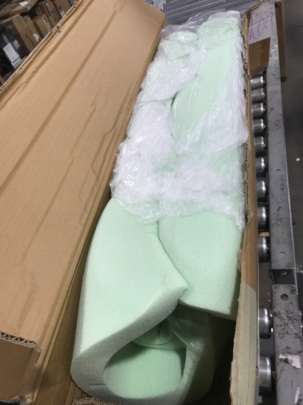 Photo 3 of ZINUS 1.5 Inch Green Tea Memory Foam Mattress Topper / Pressure-Relieving Layers / CertiPUR-US Certified, Short Queen Short Queen 1.5"